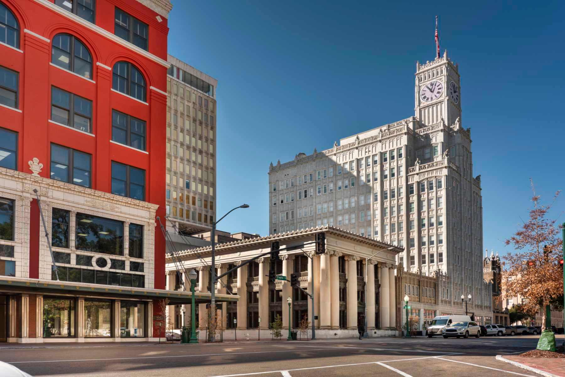 Jackson Mississippi downtown city historic buildings